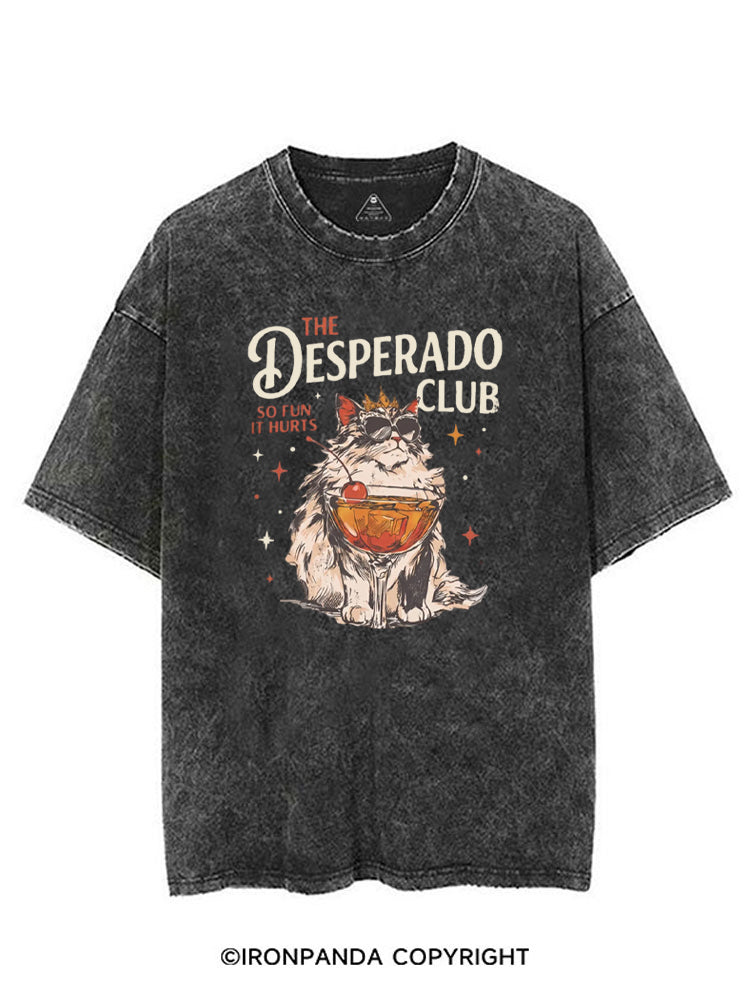THE DESPERADO CLUB SO FUN IT HURTS VINTAGE GYM SHIRT