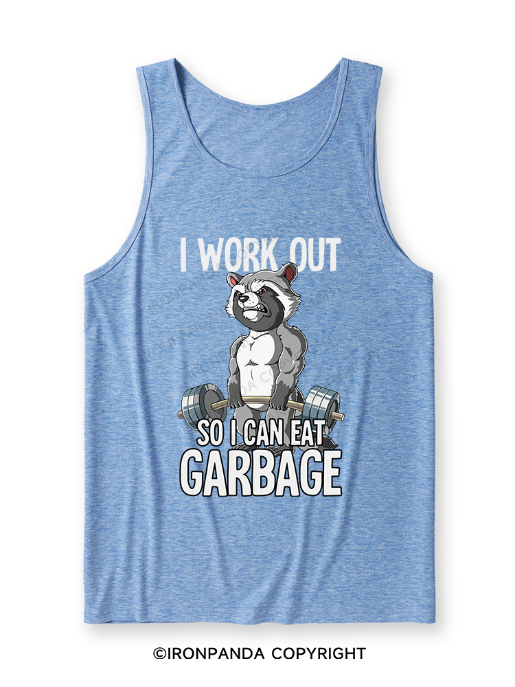 I workout so I can eat garbage Ultra Soft Heather Tank