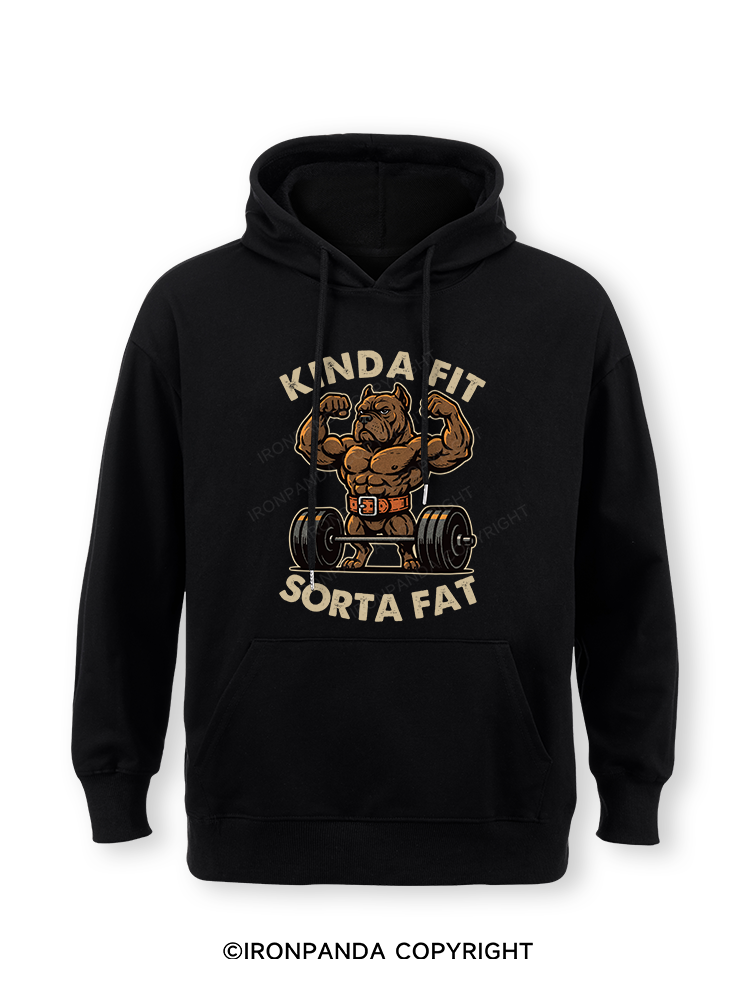 KINDA FIT SORTA FAT DOG Classic Gym Hoodie