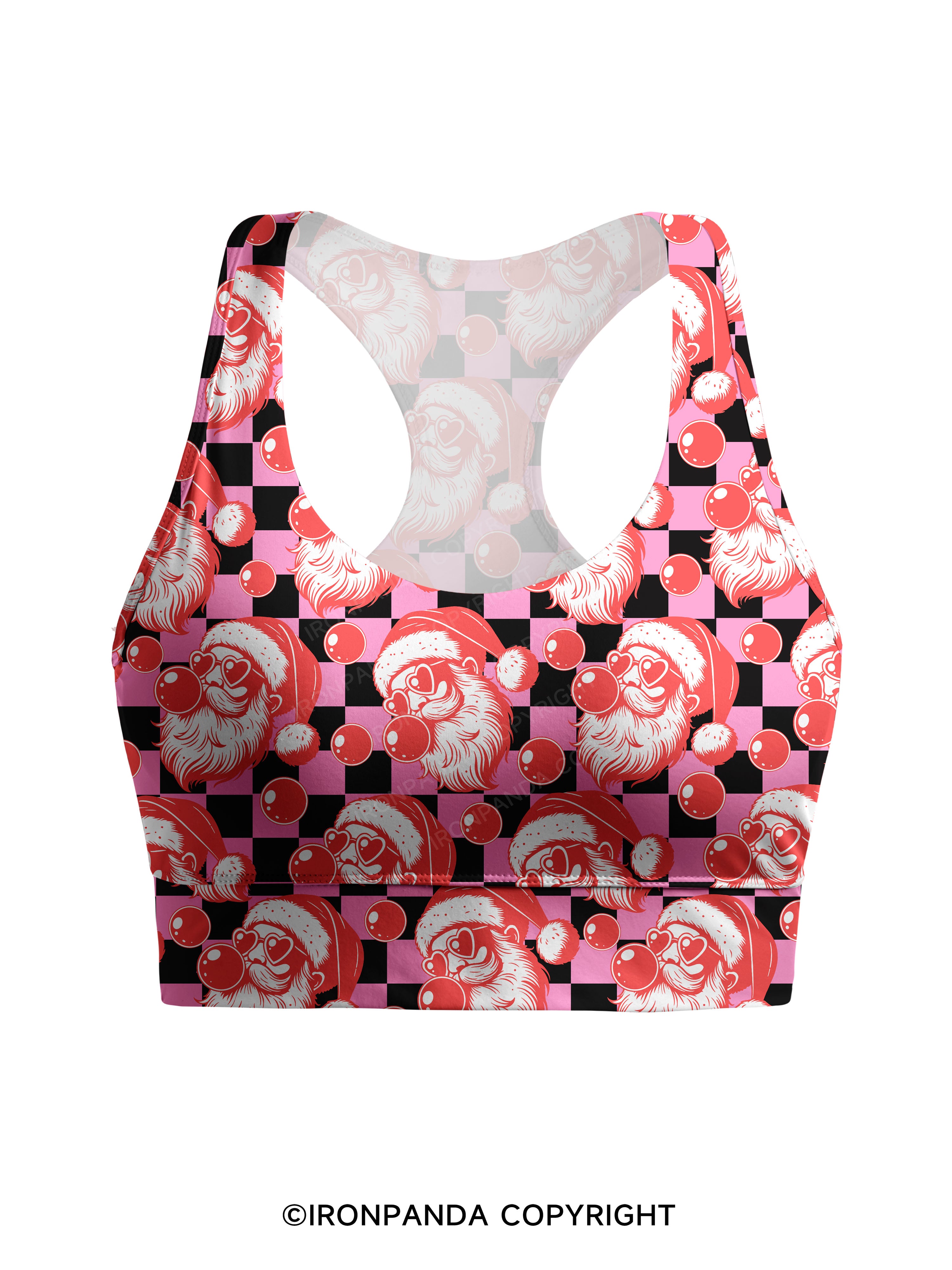 MERRY CHRISTMAS Racerback Sports Bra