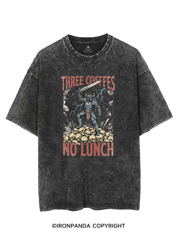 Three Coffees No Lunch VINTAGE GYM SHIRT