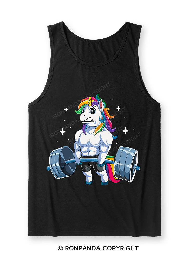 Weightlifting Unicorn Ultra Soft Heather Tank