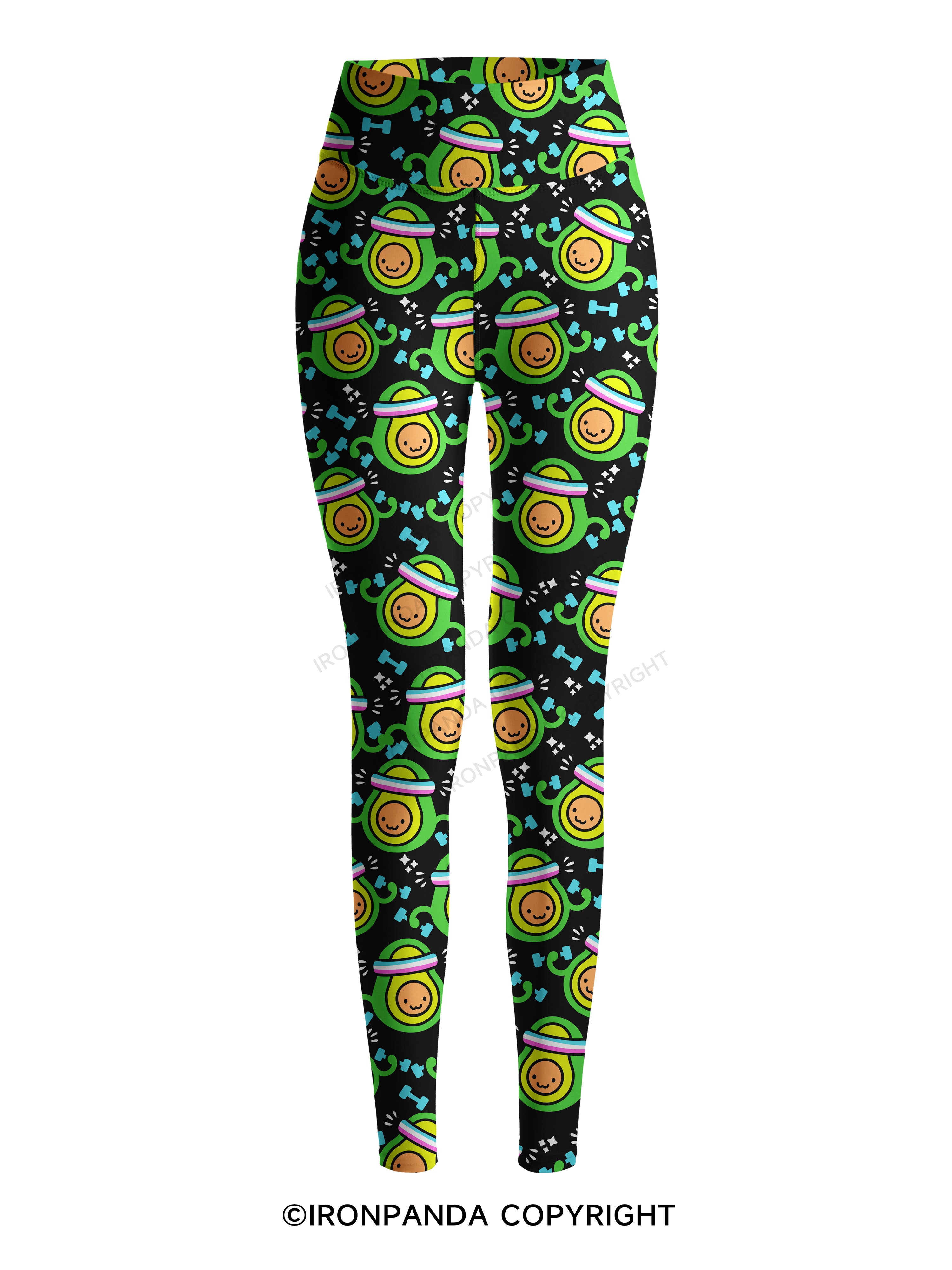 LIL BIT FIT LIL BIT FAT Printed Yoga Pants