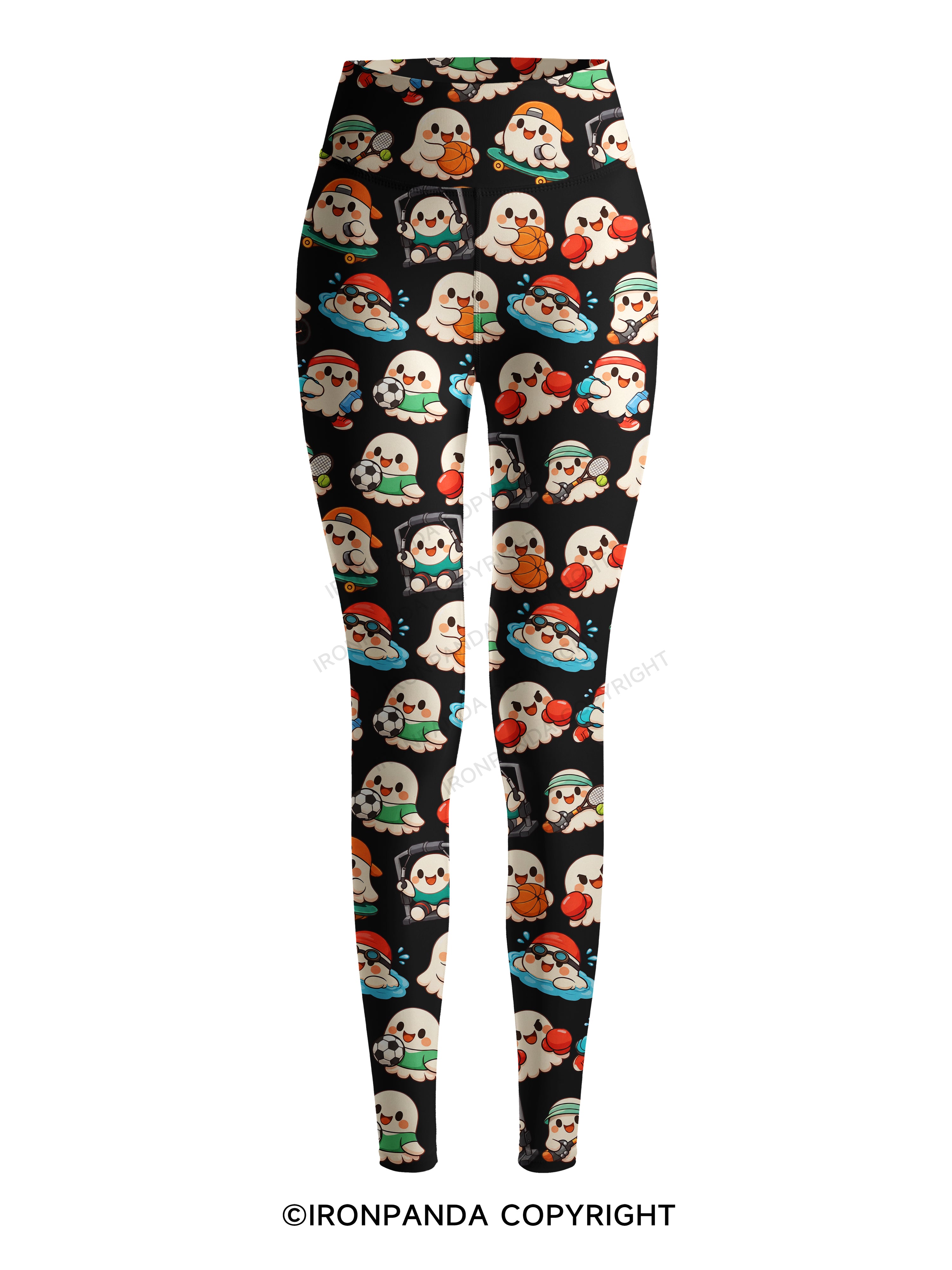 CUTE GHOST SPORTS Printed Yoga Pants
