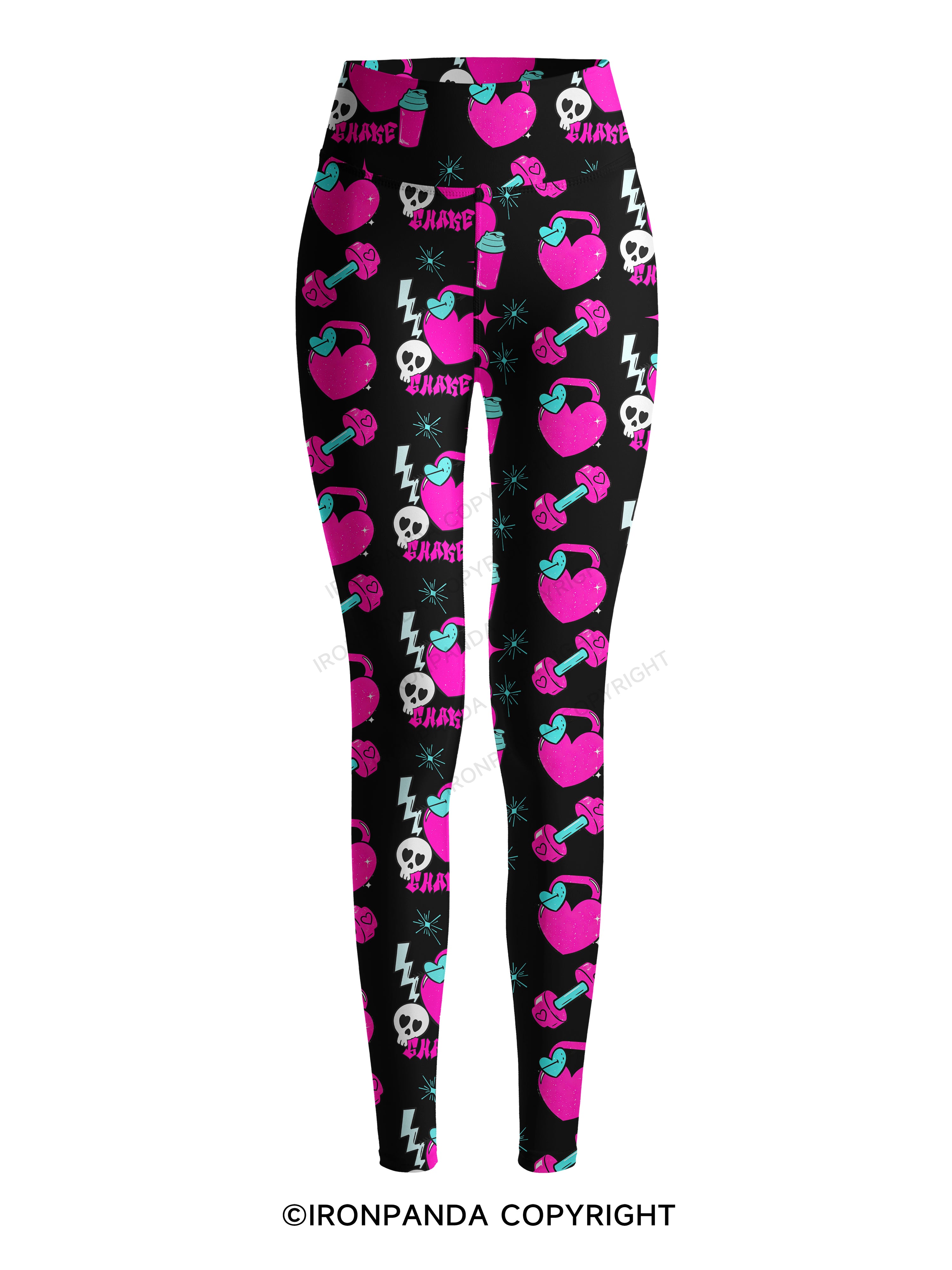 Shake Till You Gain Printed Yoga Pants