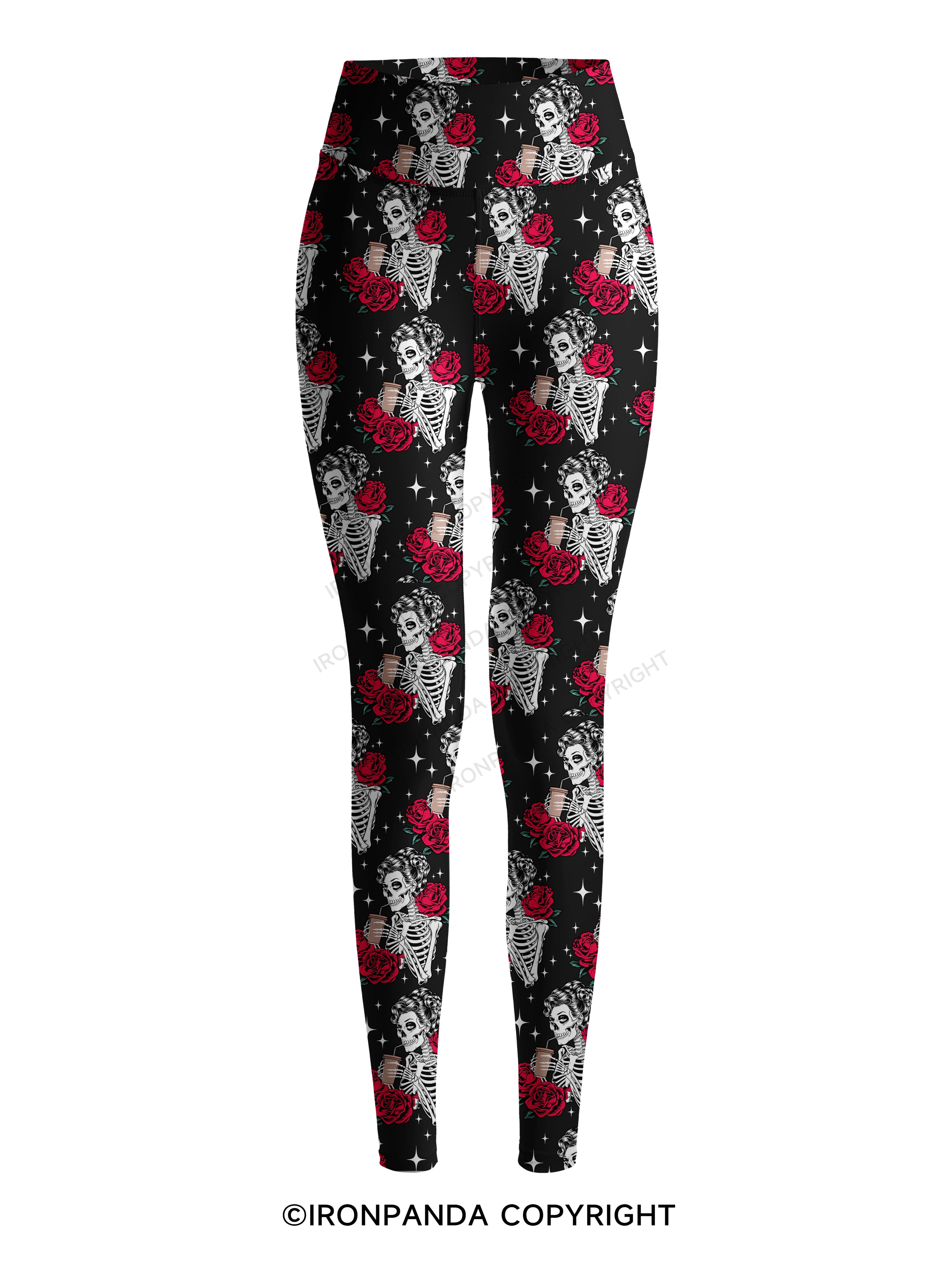 GO AWAY I'M INTROVERTING Printed Yoga Pants
