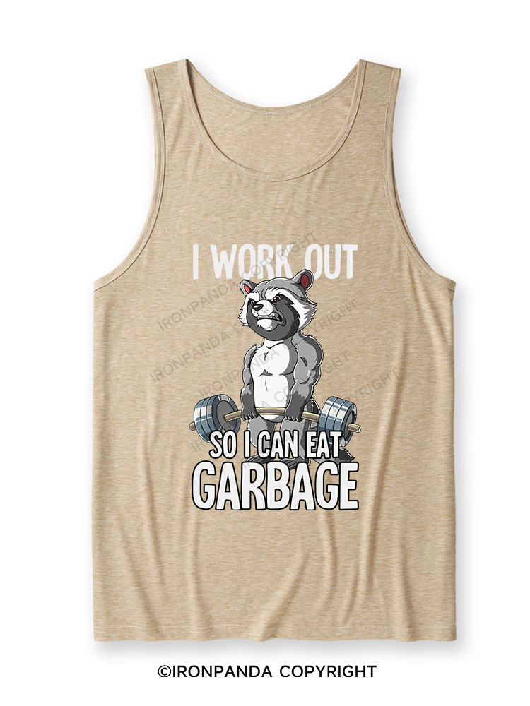 I workout so I can eat garbage Ultra Soft Heather Tank