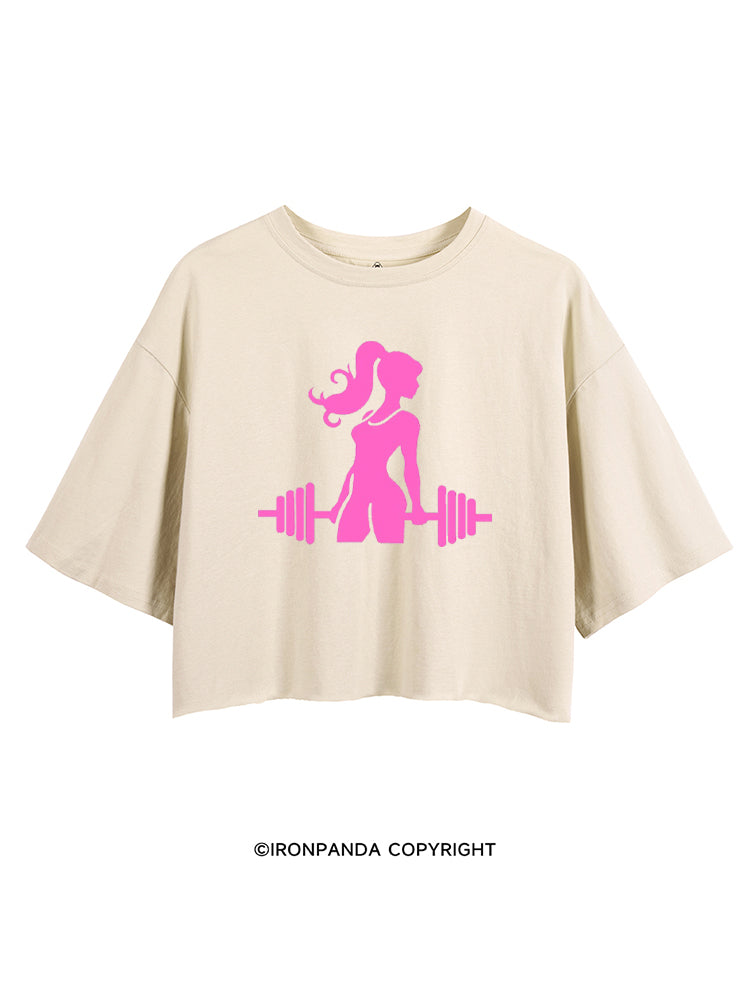 PINK POWERLIFT CROP TOPS
