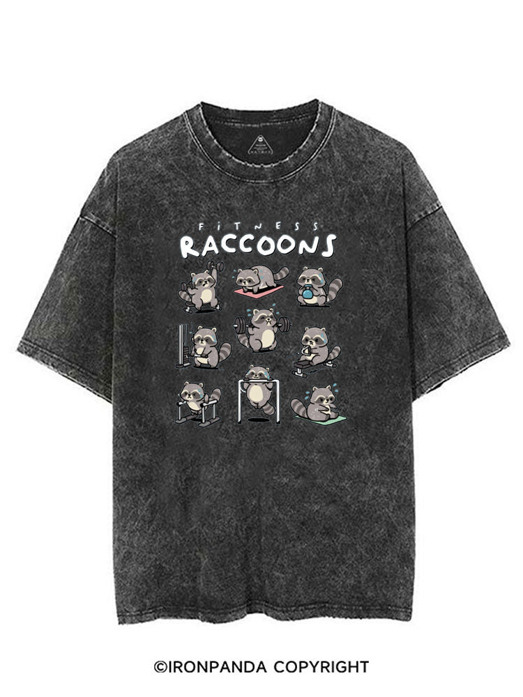 FITNESS RACCOONS VINTAGE GYM SHIRT