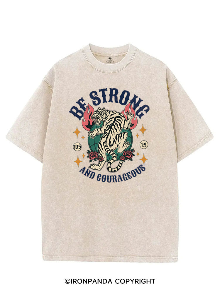 BE STRONG AND COURAGEOUS VINTAGE GYM SHIRT