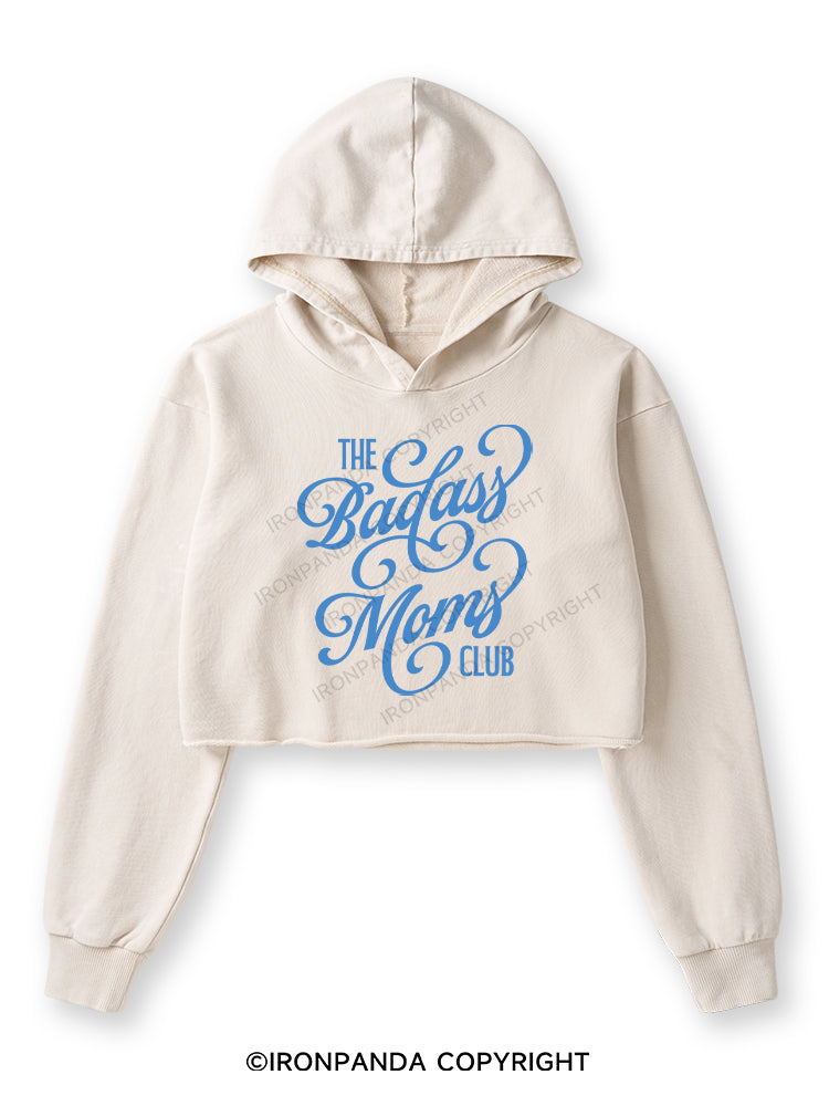 THE BADASS MOMS CLUB Washed Crop Hoodie