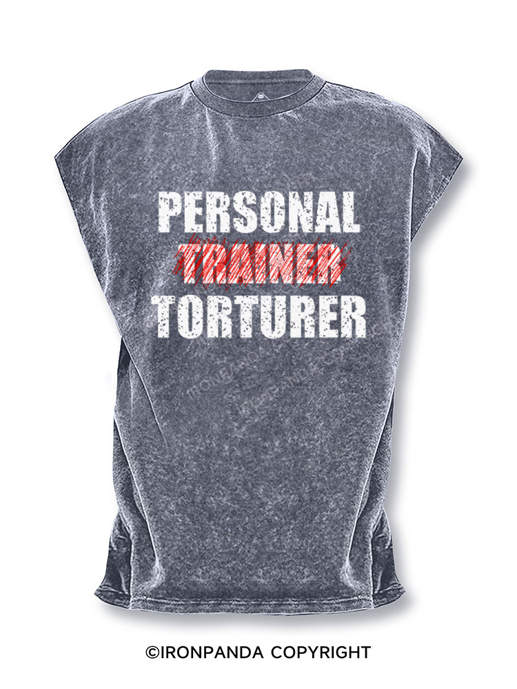 Personal Trainer Torturer Cut Off Tank