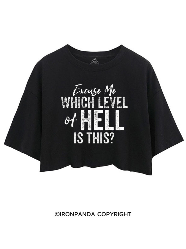 EXCUSE ME WHICH LEVEL OF HELL IS THIS CROP TOPS