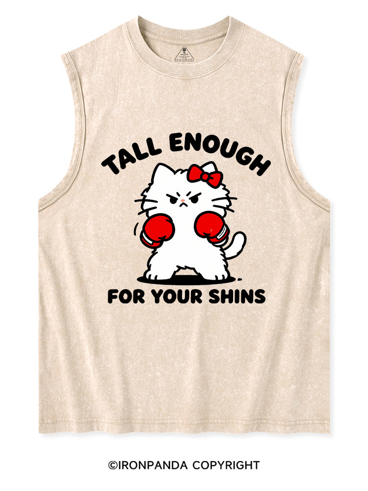 Tall Enough For Your Shins Washed Tank