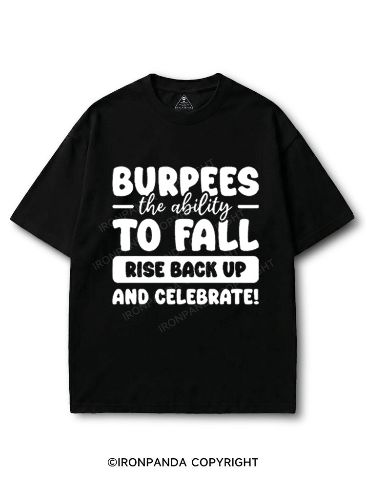 Burpees The Ability To Fall Rise Back Up And Celebrate COTTON PUMP COVER