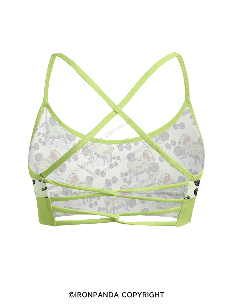 DINO-SORE Printed 2 Piece Yoga Shorts Set