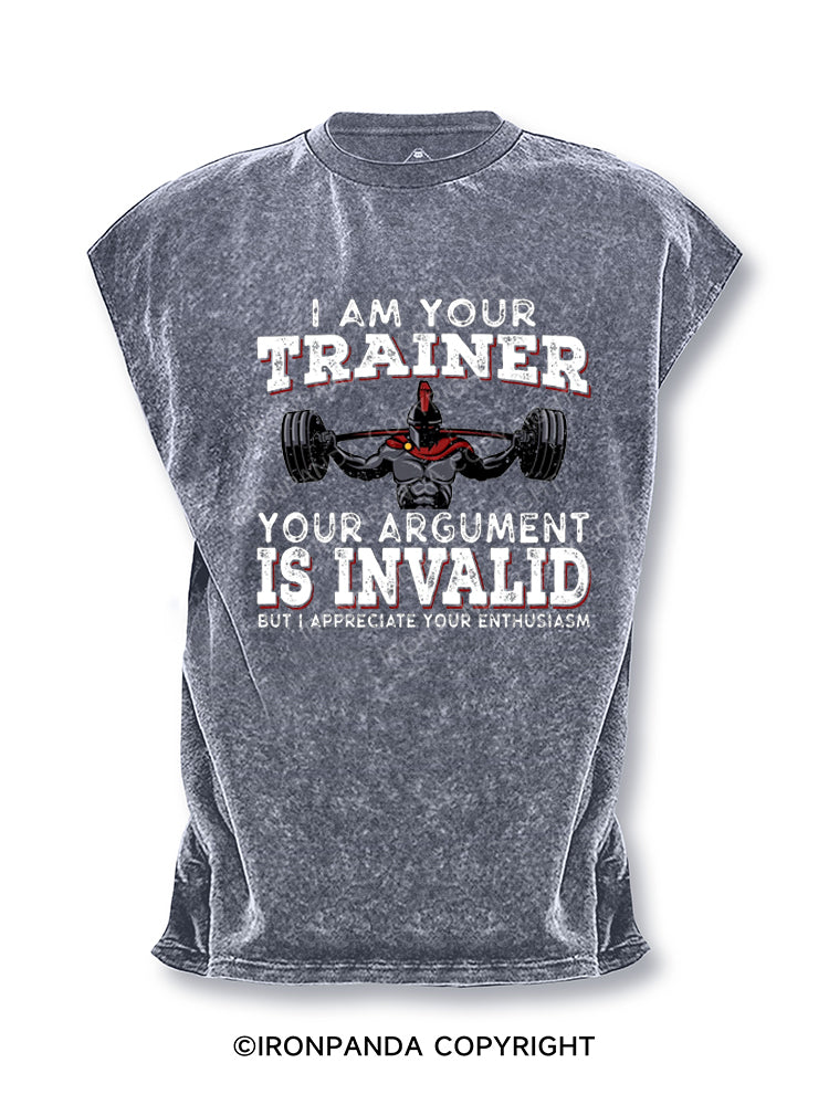 I Am Your Trainer Funny Personal Trainer Cut Off Tank