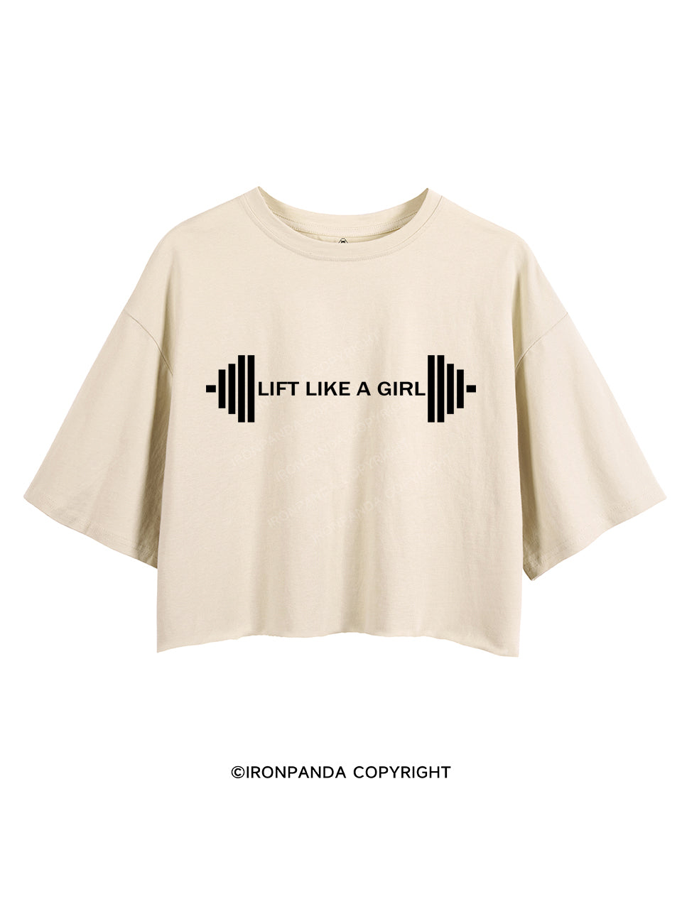 Lift Like A Girl Crop Tops