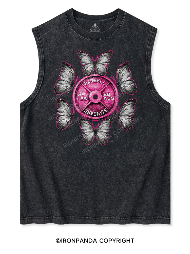Barbell Butterfly Washed Tank