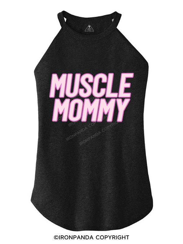 Muscle Mom  TRI ROCKER COTTON TANK