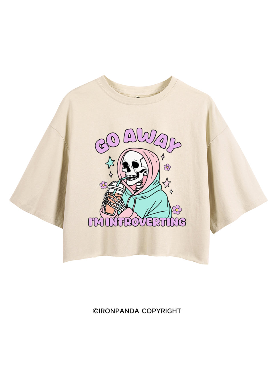 GO AWAY I'M INTROVERTING CROP TOPS