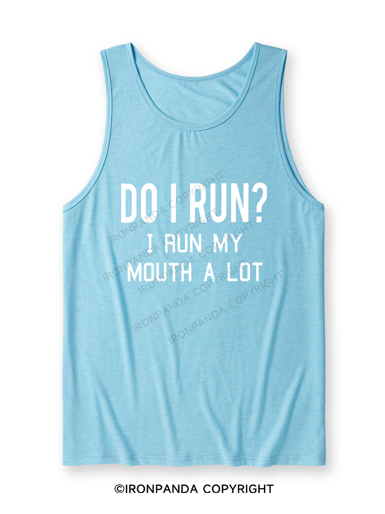 I RUN MY MOUTH Ultra Soft Heather Tank