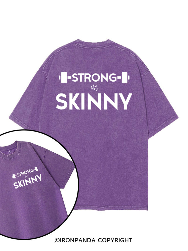 Strong not skinny printed Gym Shirt