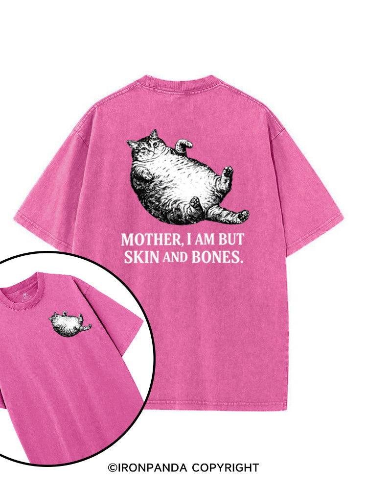 Mother I Am But Skin And Bones Cat Funny printed Gym Shirt