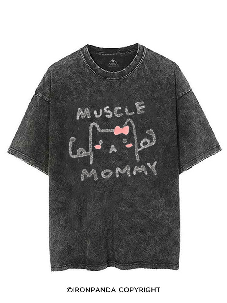 MUSCLE MOM GYM KITTY VINTAGE GYM SHIRT