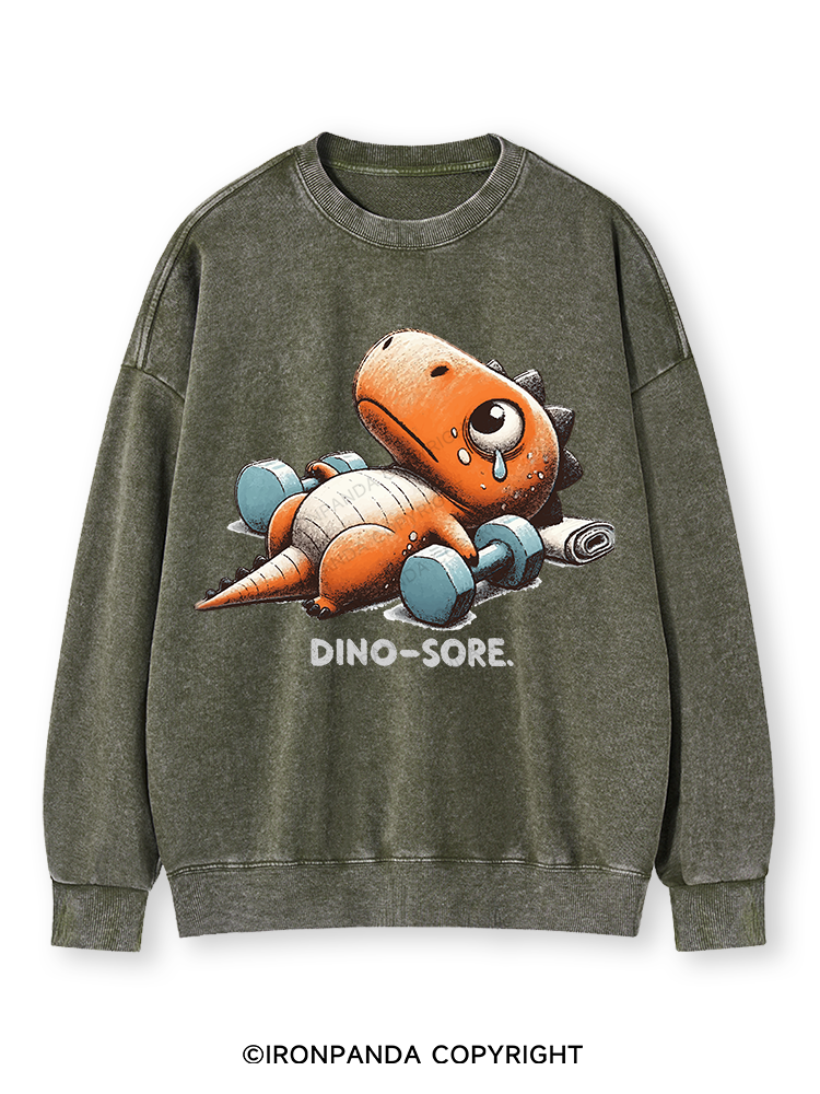 DINO-SORE AFTER WORKOUT Washed Sweatshirt