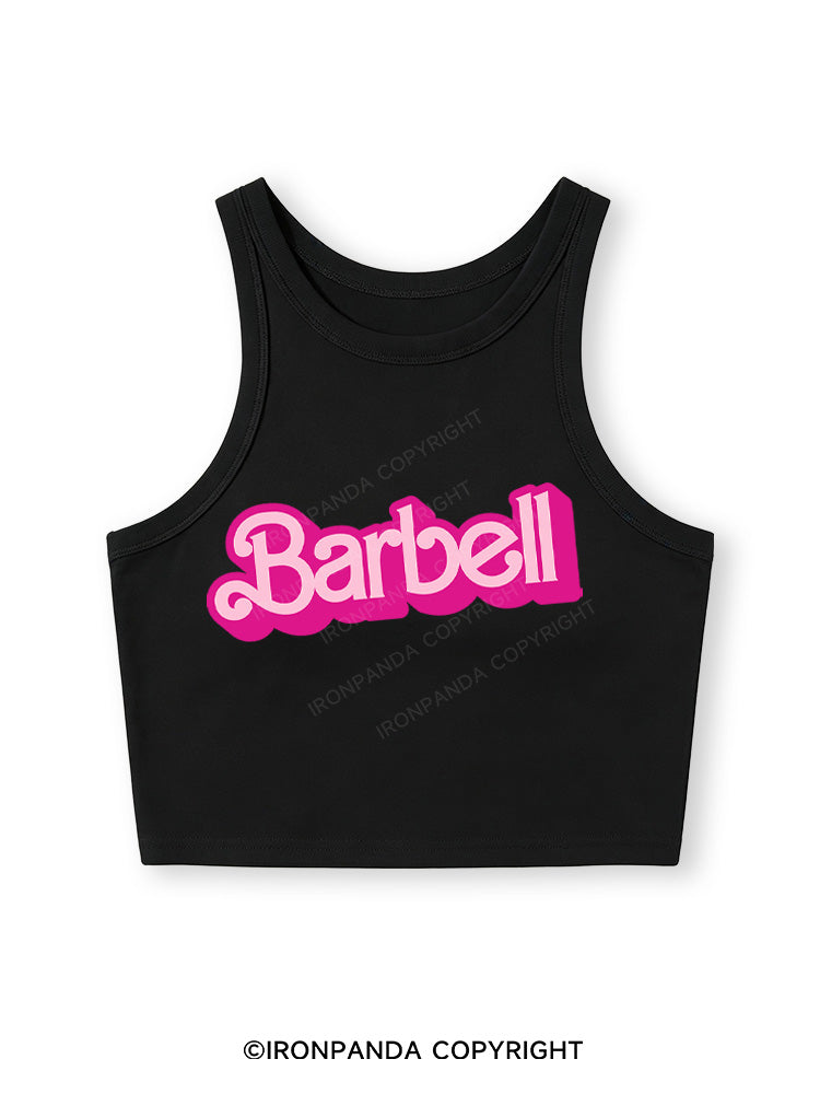 BARBELL Fitted Crop Tank Top