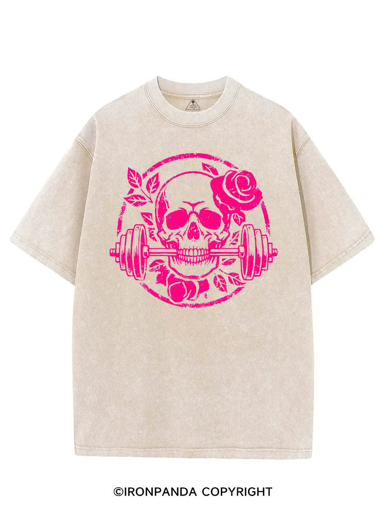 DEADLY BLOSSOM SKELETON VINTAGE GYM SHIRT