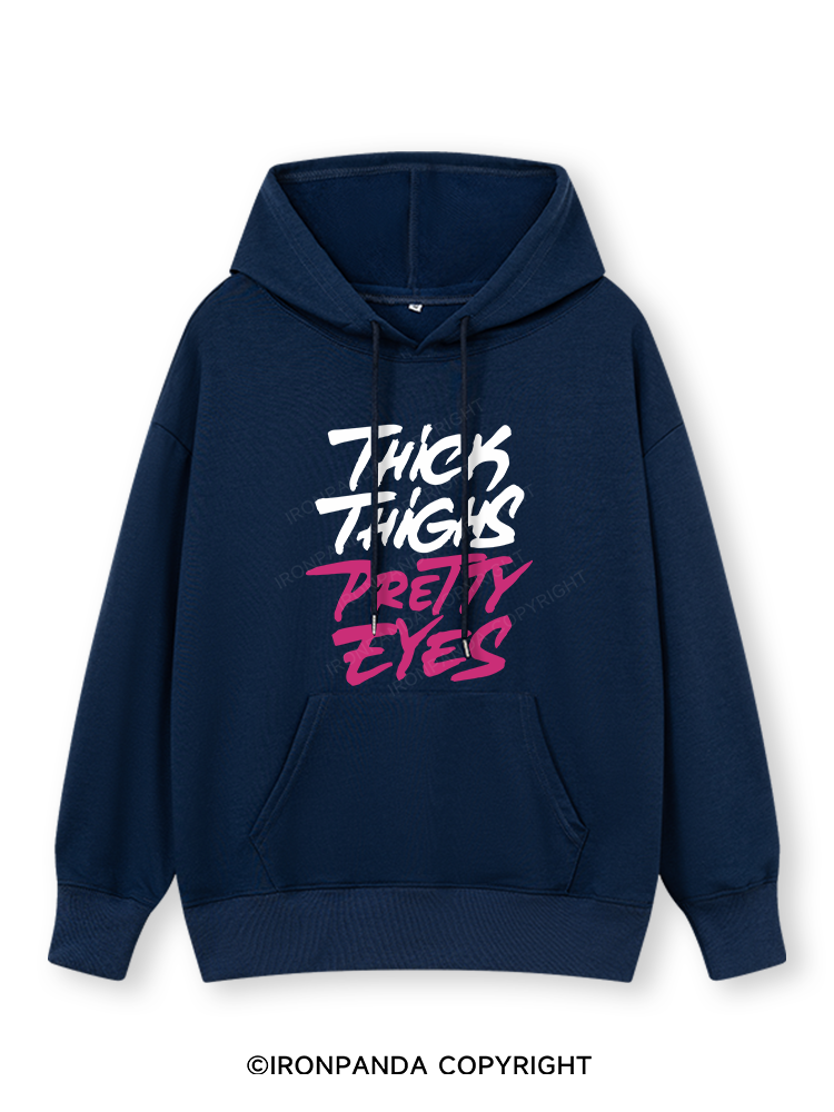 THICK THIGHS PRETTY EYES Classic Gym Hoodie