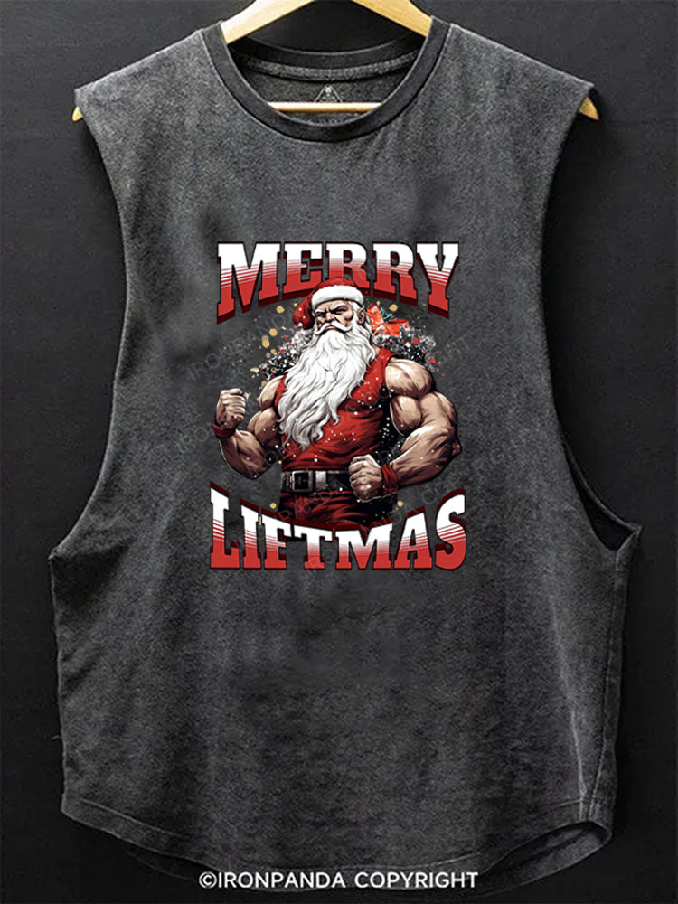 Merry Liftmas Scoop Bottom Cotton Tank