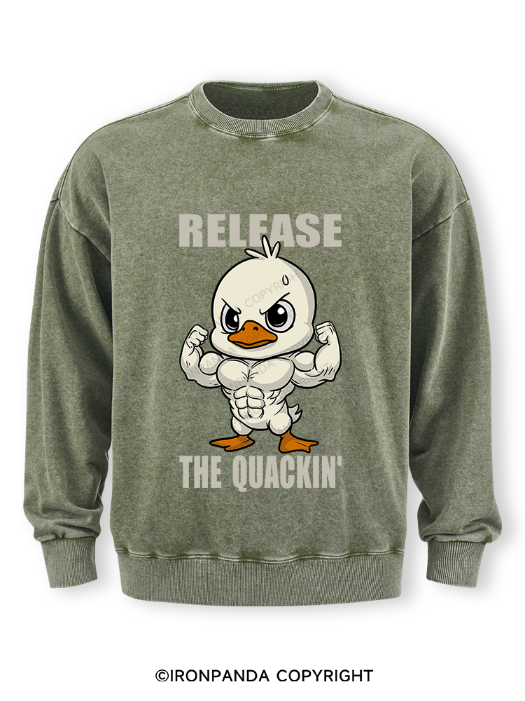 release the quackin' Washed Sweatshirt