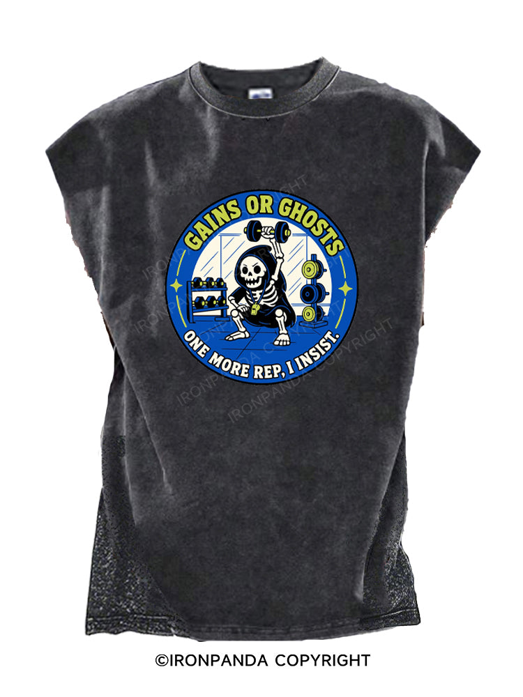 Gains or Ghosts Grim Reaper Cut Off Tank