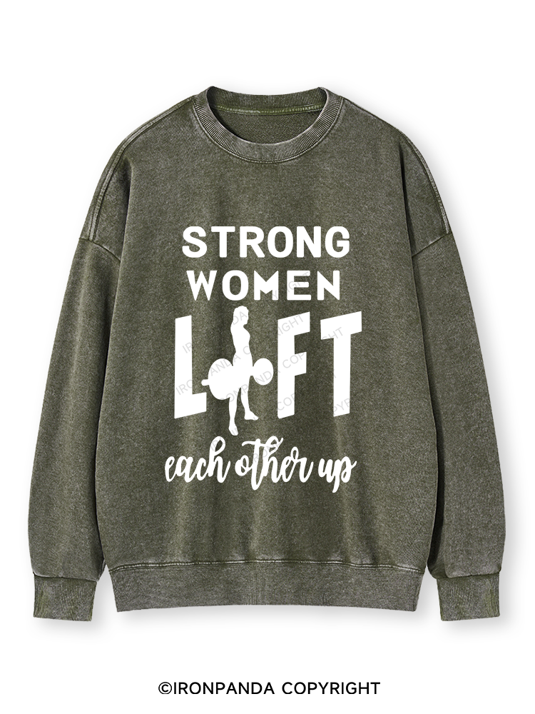 STRONG WOMEN LIFT Washed Sweatshirt
