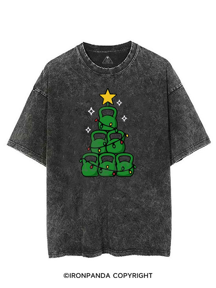 HOLIDAY STRENGTH TREE VINTAGE GYM SHIRT