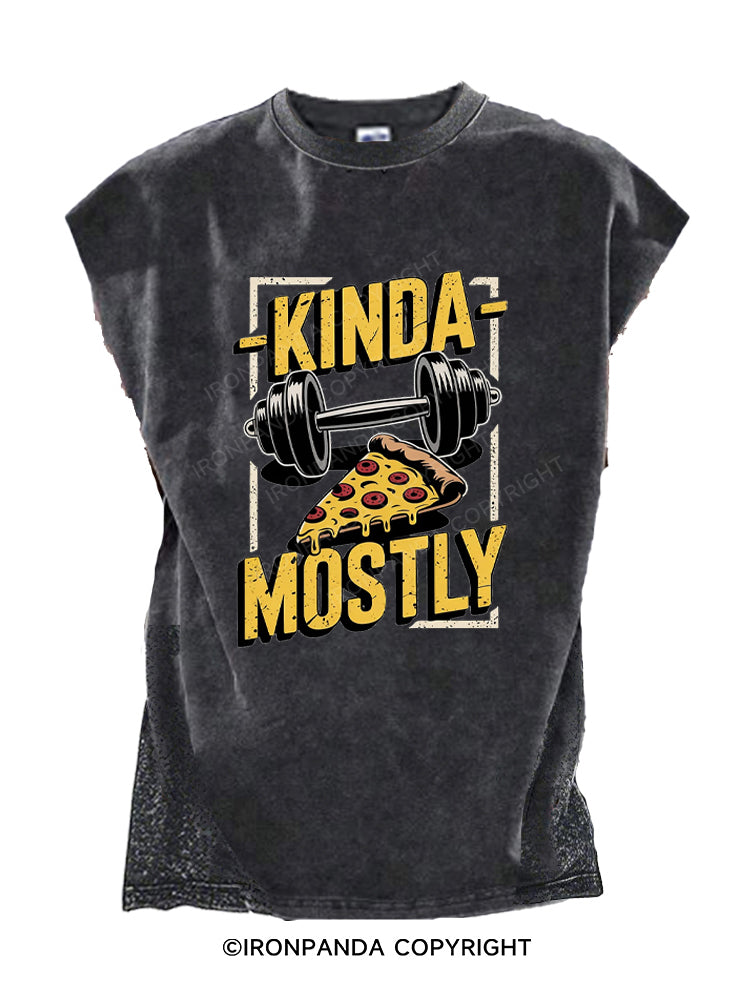 Kinda Fit Mostly Fat Pizza Cut Off Tank