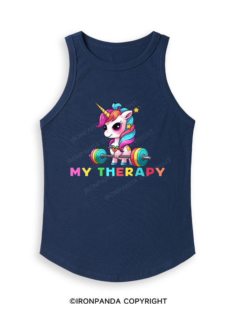 UNICORN MY THERAPY Fitted Tank Top