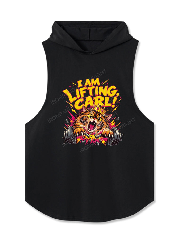 I AM LIFTING, CARL! Hooded Tank