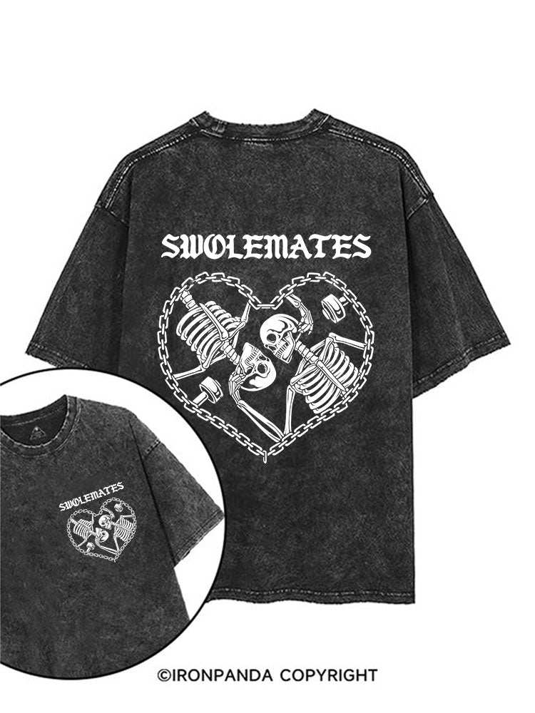 SWOLEMATES printed Gym Shirt
