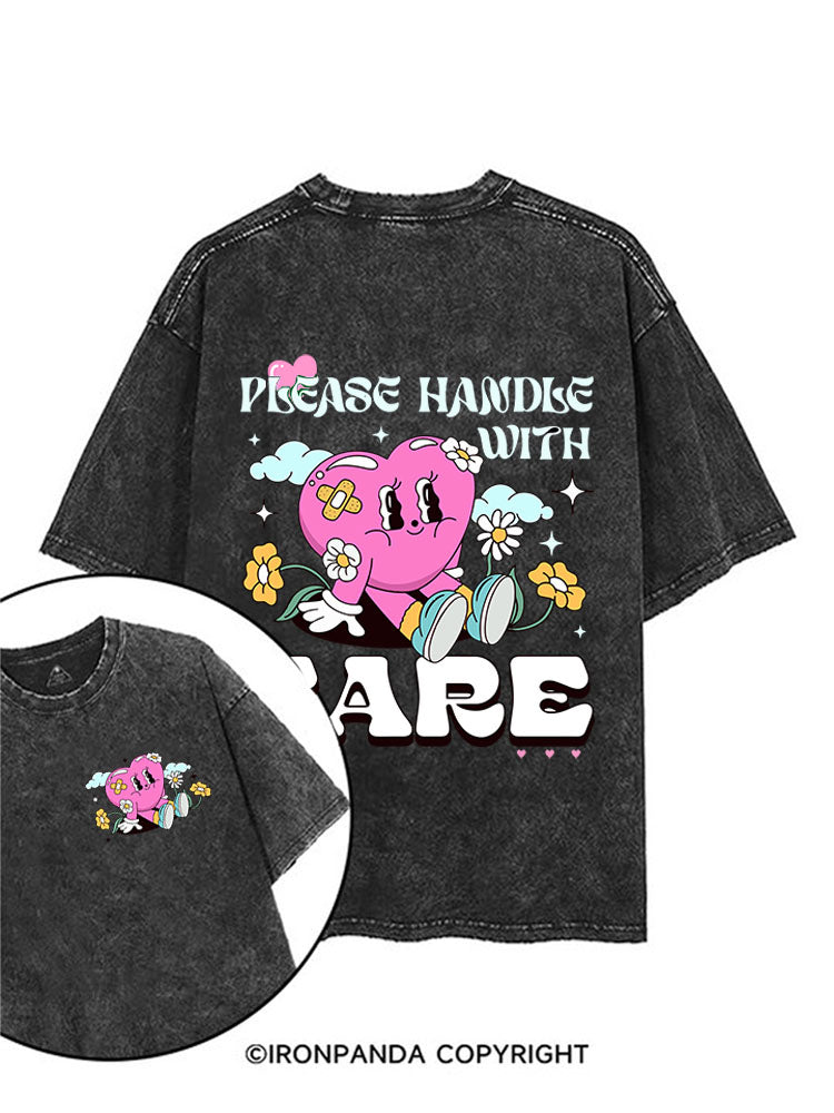 Please Handle with Care printed Gym Shirt