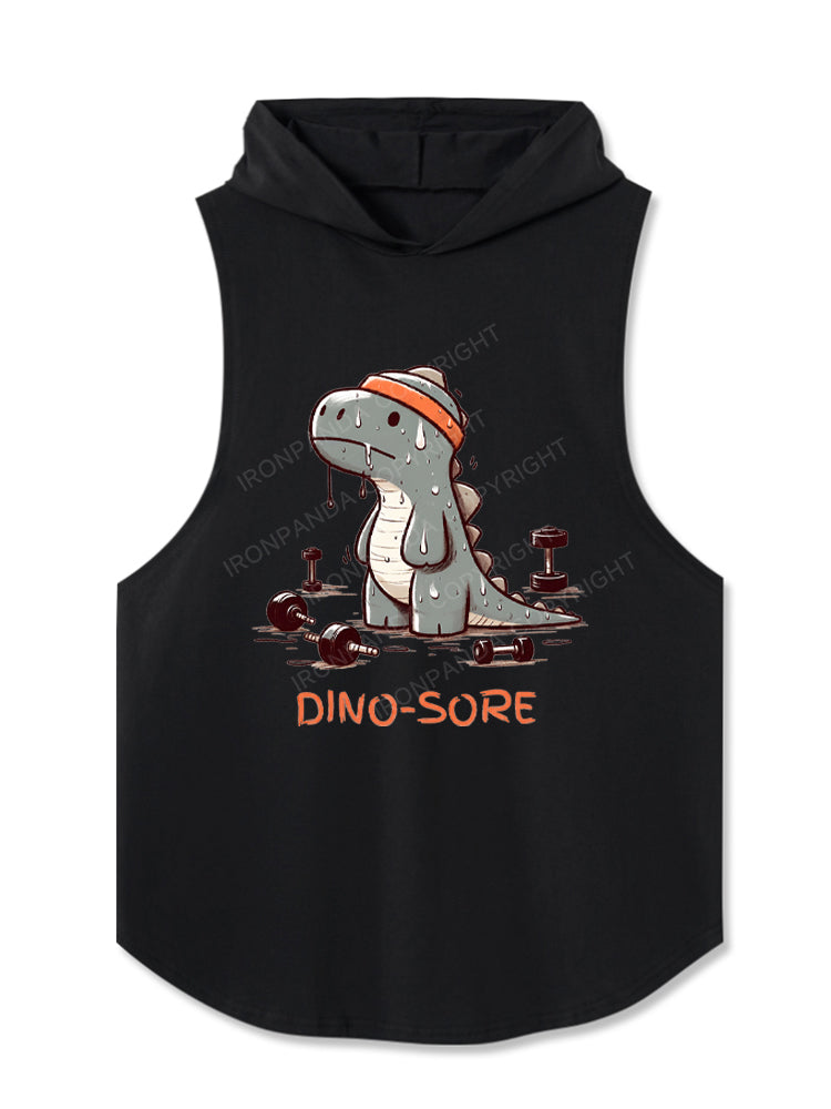 Funny Dinosaur T- Rex Hooded Tank