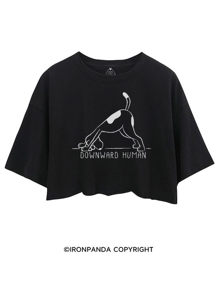 Downward Human Cute Dog CROP TOPS