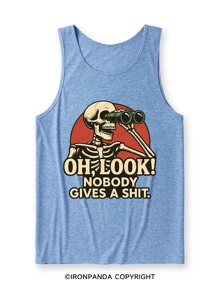 OH, LOOK! NOBODY GIVES A SHIT Ultra Soft Heather Tank