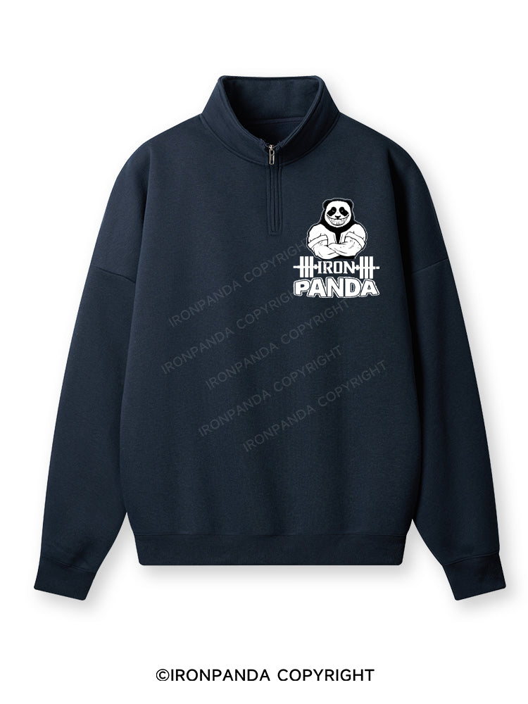 ironpanda brand Quarter-Zip Fleece Sweatshirt