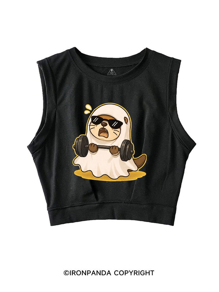 GHOST GYM OTTER SLEEVELESS CROP TOPS