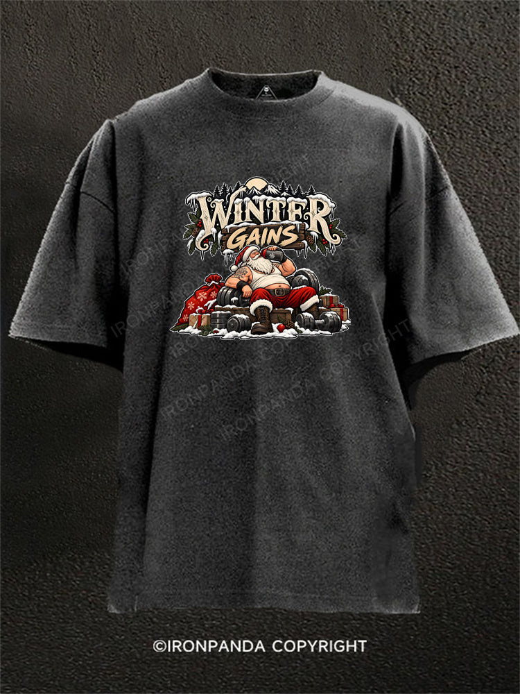 WINTER GAINS Washed Gym Shirt
