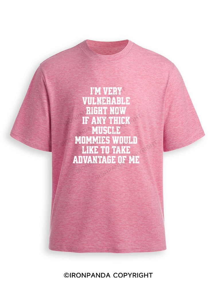 I'm very vulnerable right Ultra Soft Heather T-Shirt
